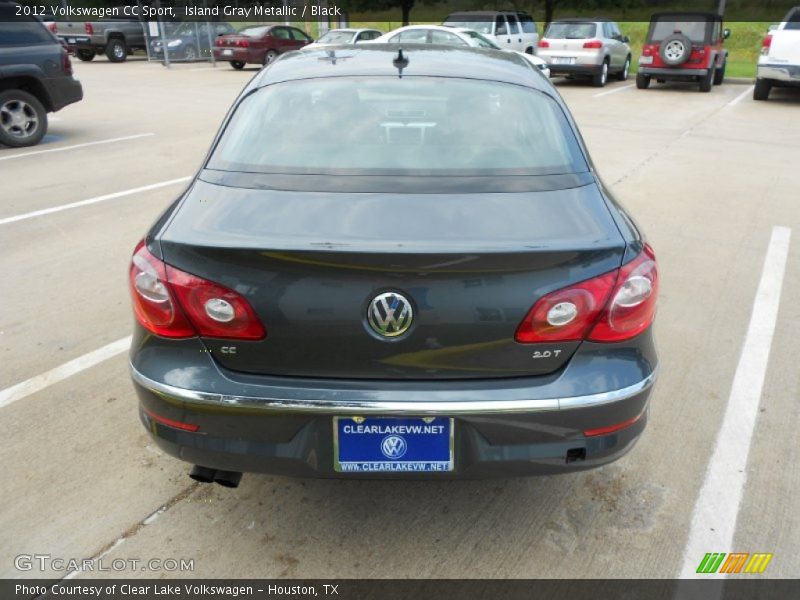 Island Gray Metallic / Black 2012 Volkswagen CC Sport
