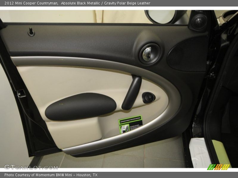 Absolute Black Metallic / Gravity Polar Beige Leather 2012 Mini Cooper Countryman