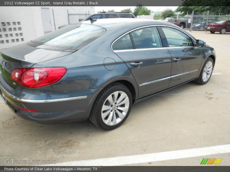 Island Gray Metallic / Black 2012 Volkswagen CC Sport