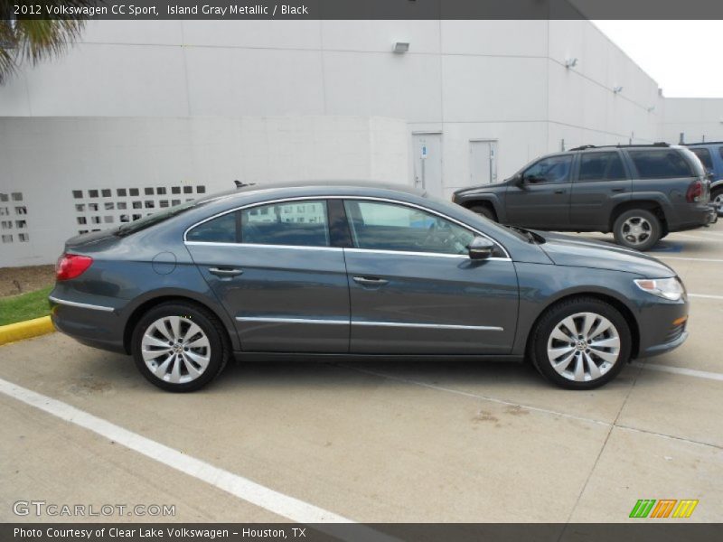 Island Gray Metallic / Black 2012 Volkswagen CC Sport