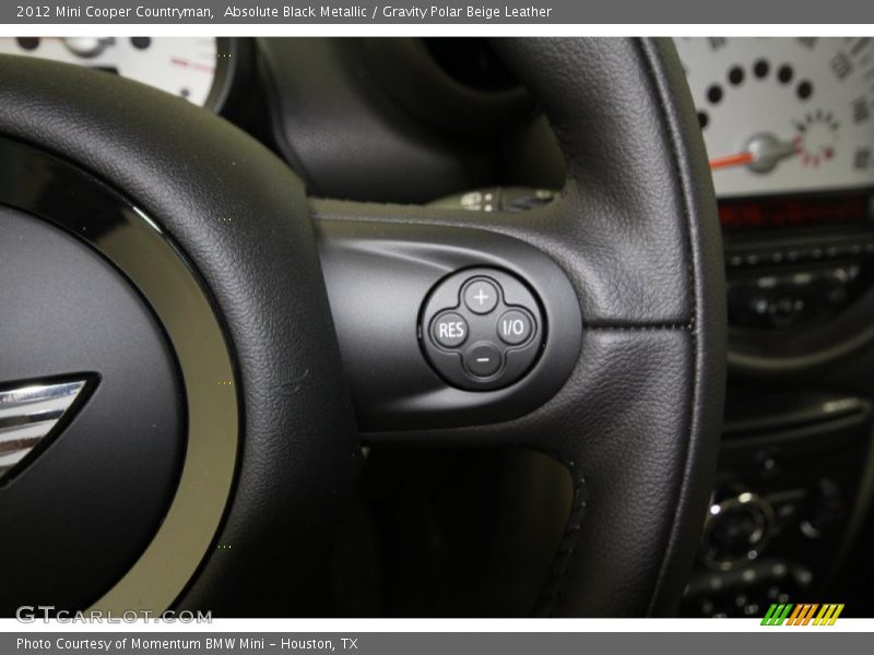 Absolute Black Metallic / Gravity Polar Beige Leather 2012 Mini Cooper Countryman