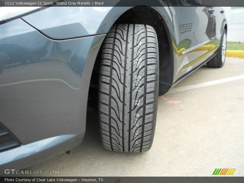 Island Gray Metallic / Black 2012 Volkswagen CC Sport
