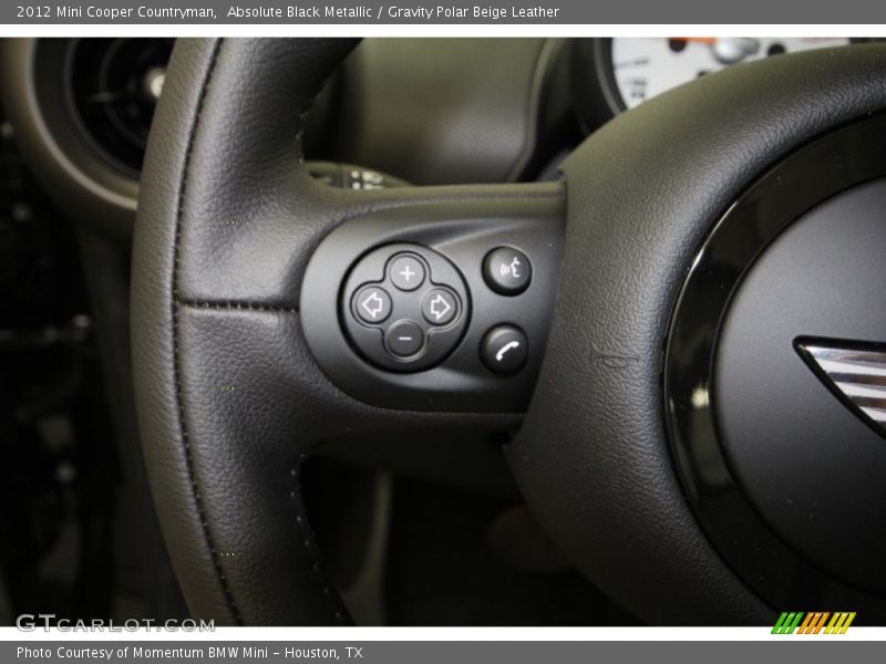 Absolute Black Metallic / Gravity Polar Beige Leather 2012 Mini Cooper Countryman