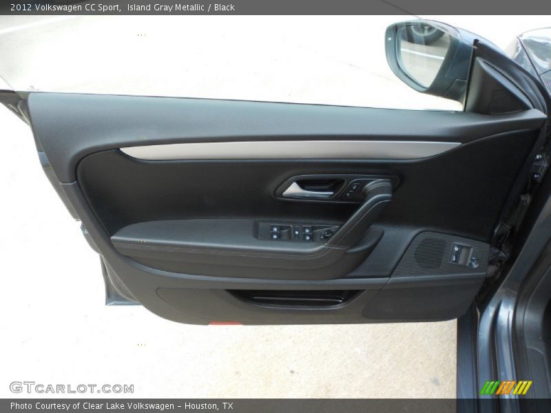 Island Gray Metallic / Black 2012 Volkswagen CC Sport