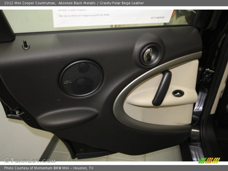 Absolute Black Metallic / Gravity Polar Beige Leather 2012 Mini Cooper Countryman