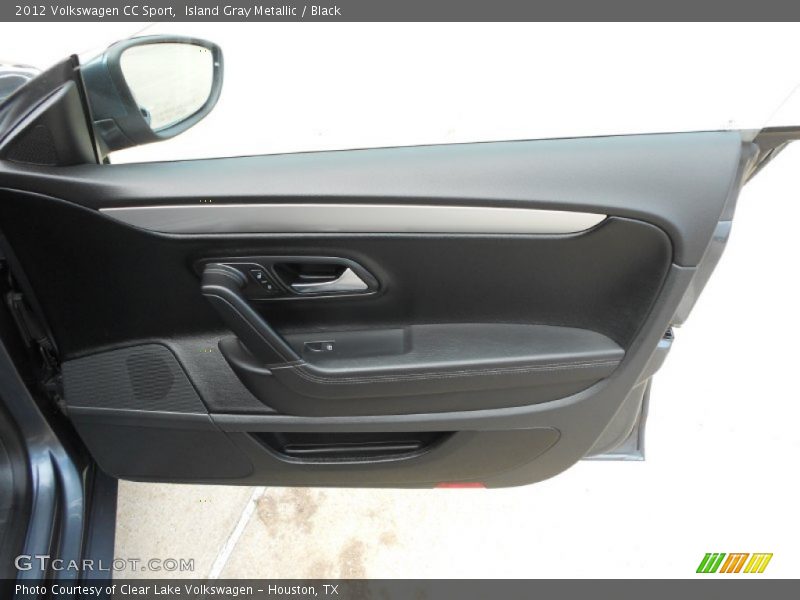 Island Gray Metallic / Black 2012 Volkswagen CC Sport