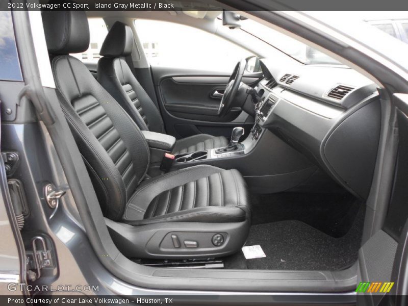 Island Gray Metallic / Black 2012 Volkswagen CC Sport