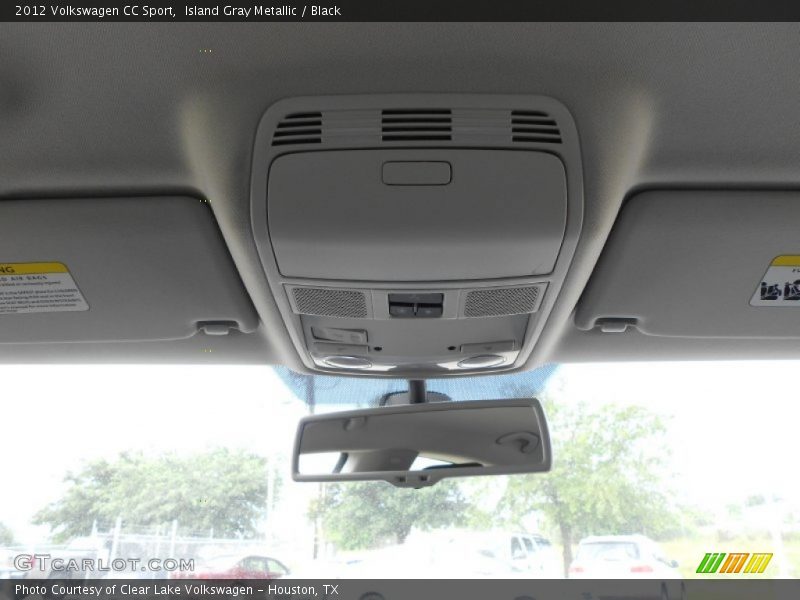 Island Gray Metallic / Black 2012 Volkswagen CC Sport