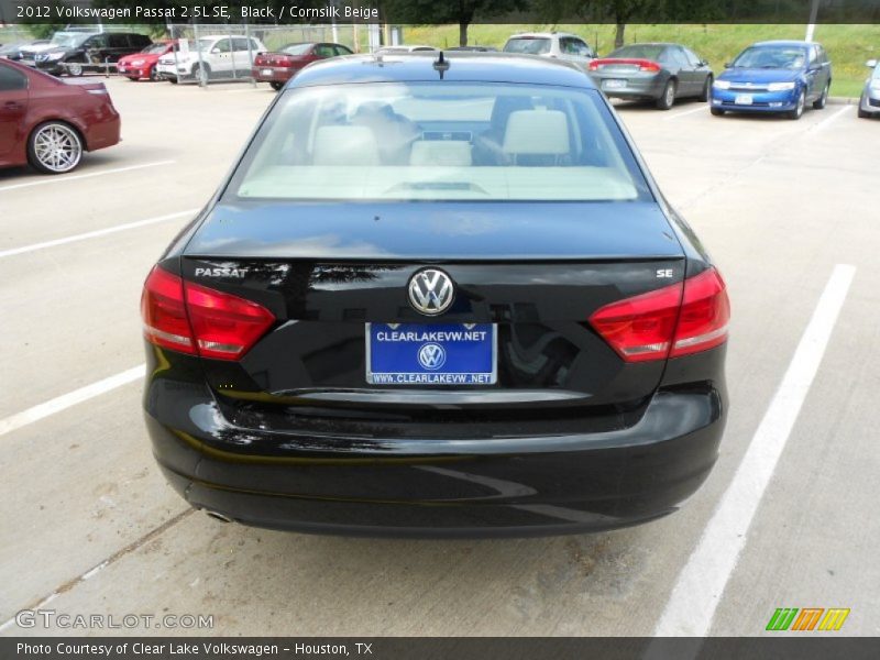 Black / Cornsilk Beige 2012 Volkswagen Passat 2.5L SE