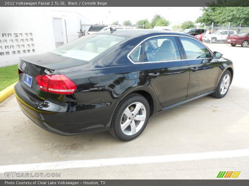 Black / Cornsilk Beige 2012 Volkswagen Passat 2.5L SE