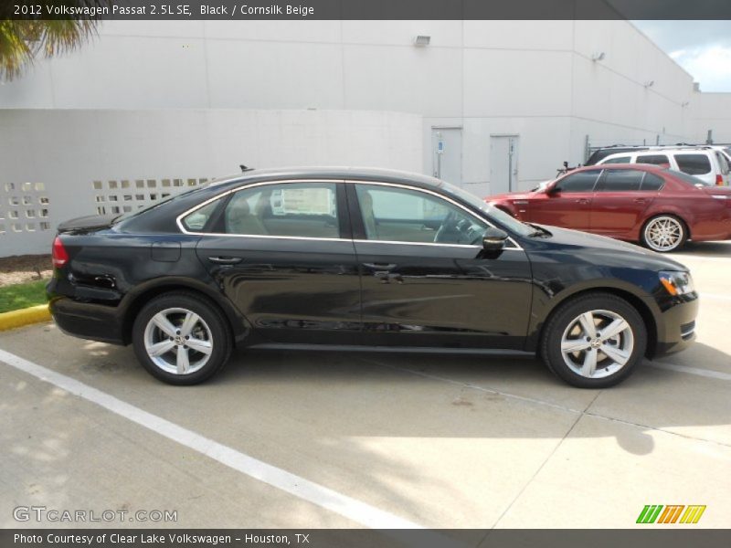 Black / Cornsilk Beige 2012 Volkswagen Passat 2.5L SE