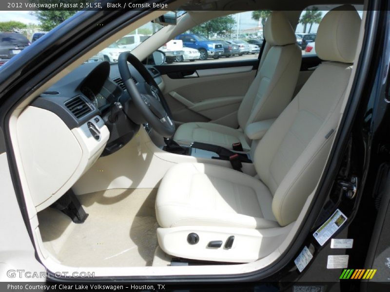 Black / Cornsilk Beige 2012 Volkswagen Passat 2.5L SE