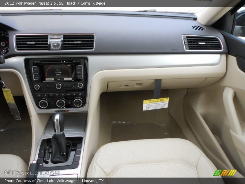 Black / Cornsilk Beige 2012 Volkswagen Passat 2.5L SE