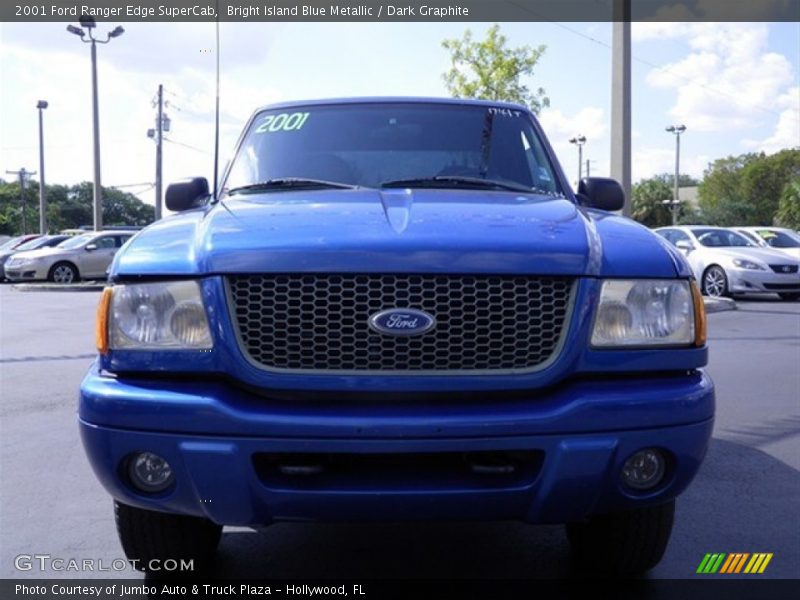 Bright Island Blue Metallic / Dark Graphite 2001 Ford Ranger Edge SuperCab