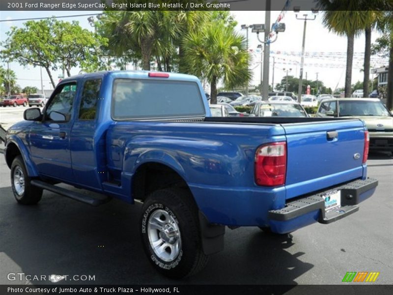 Bright Island Blue Metallic / Dark Graphite 2001 Ford Ranger Edge SuperCab