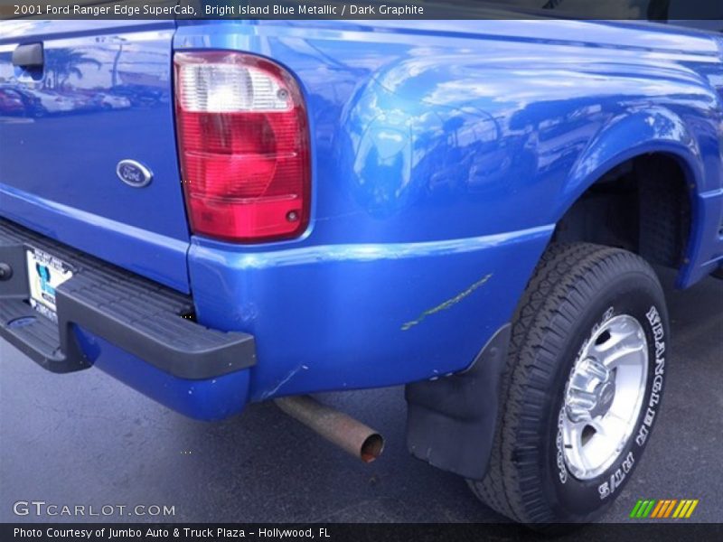 Bright Island Blue Metallic / Dark Graphite 2001 Ford Ranger Edge SuperCab