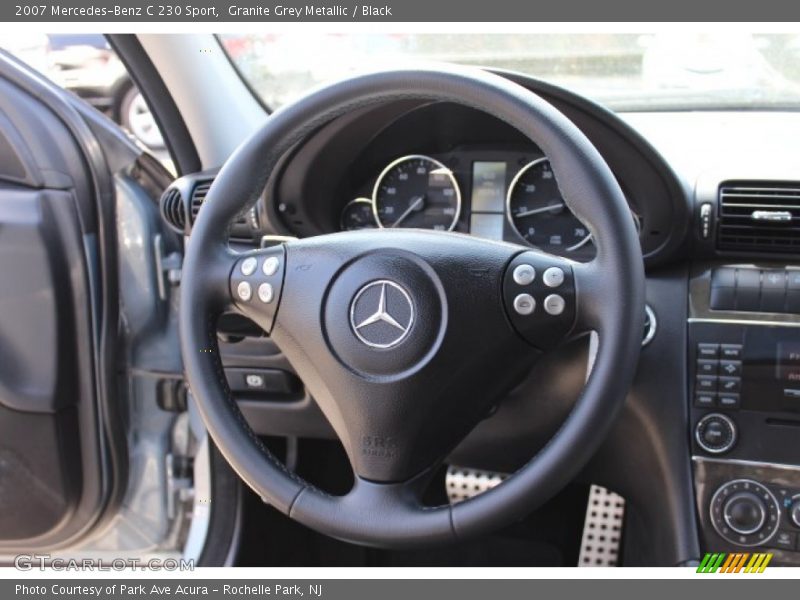 Granite Grey Metallic / Black 2007 Mercedes-Benz C 230 Sport
