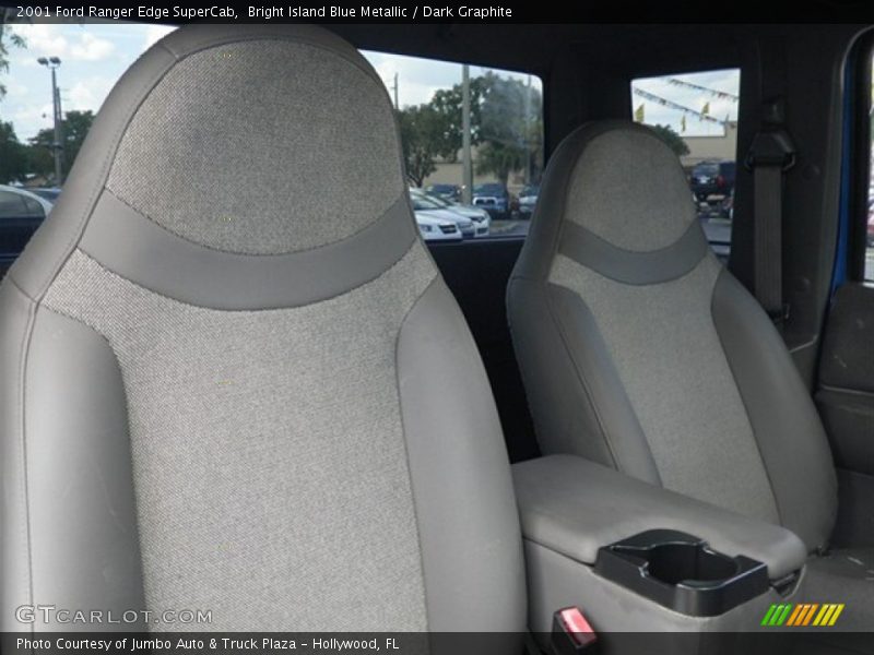 Bright Island Blue Metallic / Dark Graphite 2001 Ford Ranger Edge SuperCab