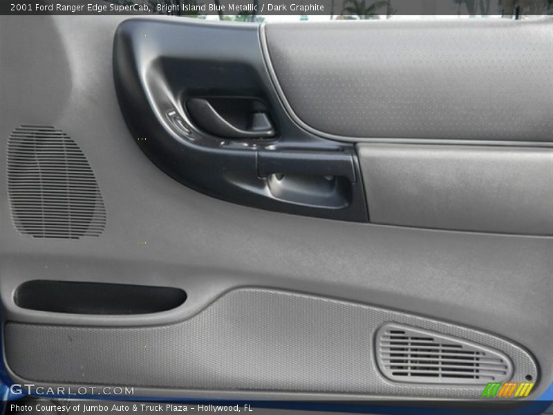 Bright Island Blue Metallic / Dark Graphite 2001 Ford Ranger Edge SuperCab