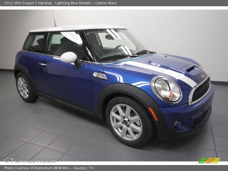 Lightning Blue Metallic / Carbon Black 2012 Mini Cooper S Hardtop