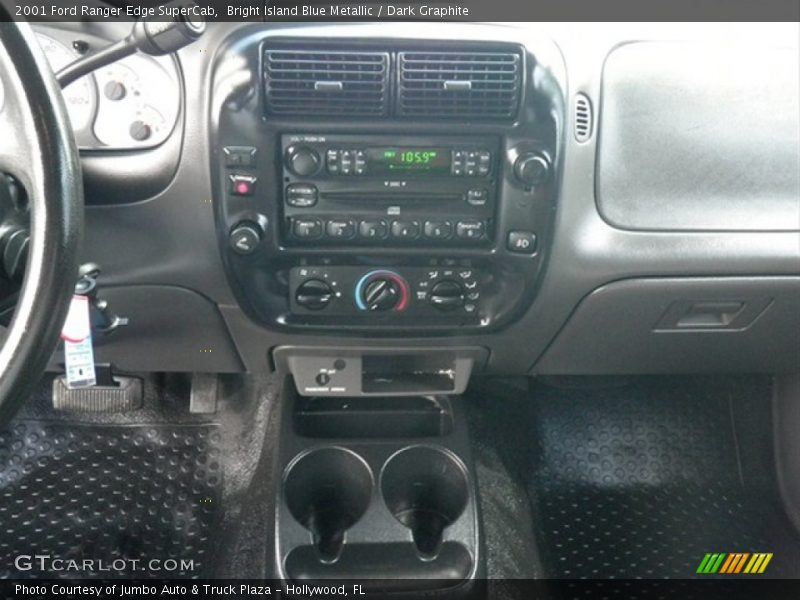Bright Island Blue Metallic / Dark Graphite 2001 Ford Ranger Edge SuperCab