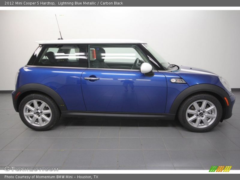 Lightning Blue Metallic / Carbon Black 2012 Mini Cooper S Hardtop