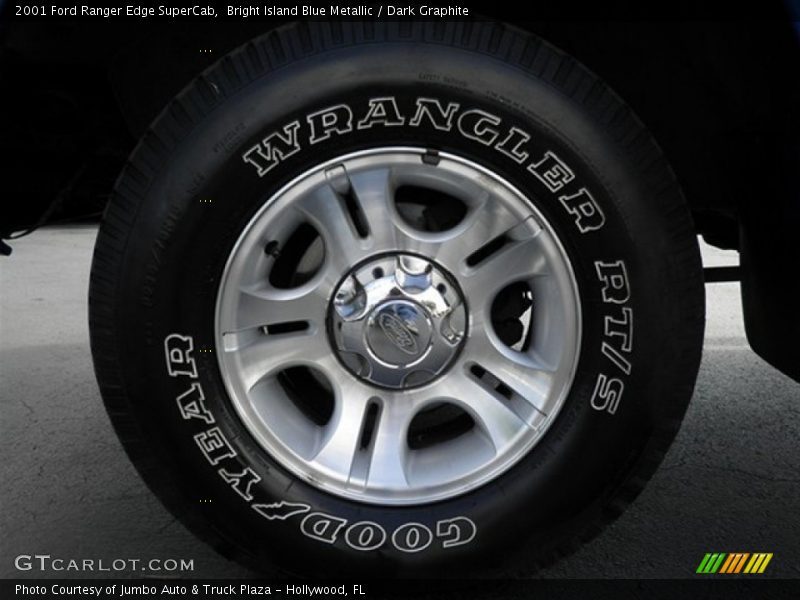 Bright Island Blue Metallic / Dark Graphite 2001 Ford Ranger Edge SuperCab