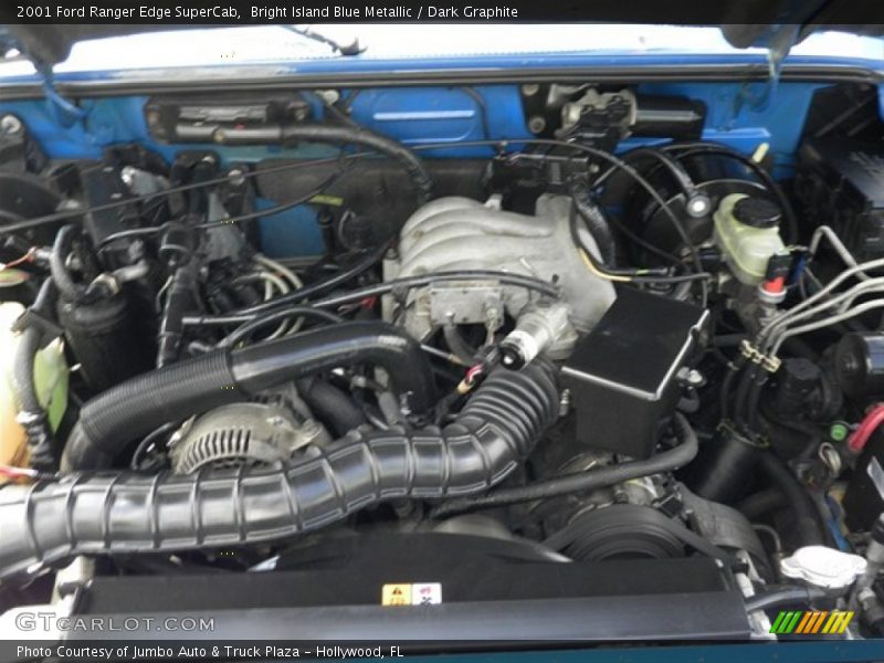Bright Island Blue Metallic / Dark Graphite 2001 Ford Ranger Edge SuperCab