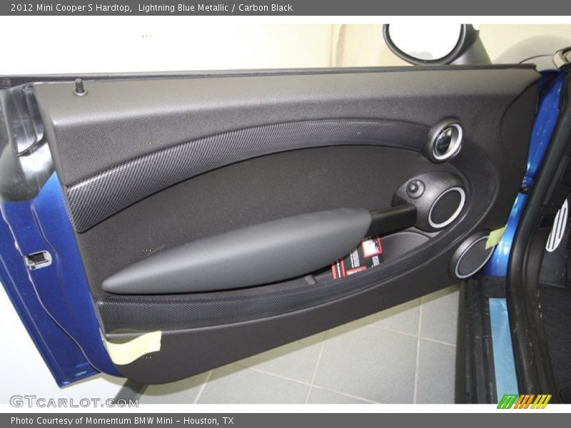 Lightning Blue Metallic / Carbon Black 2012 Mini Cooper S Hardtop