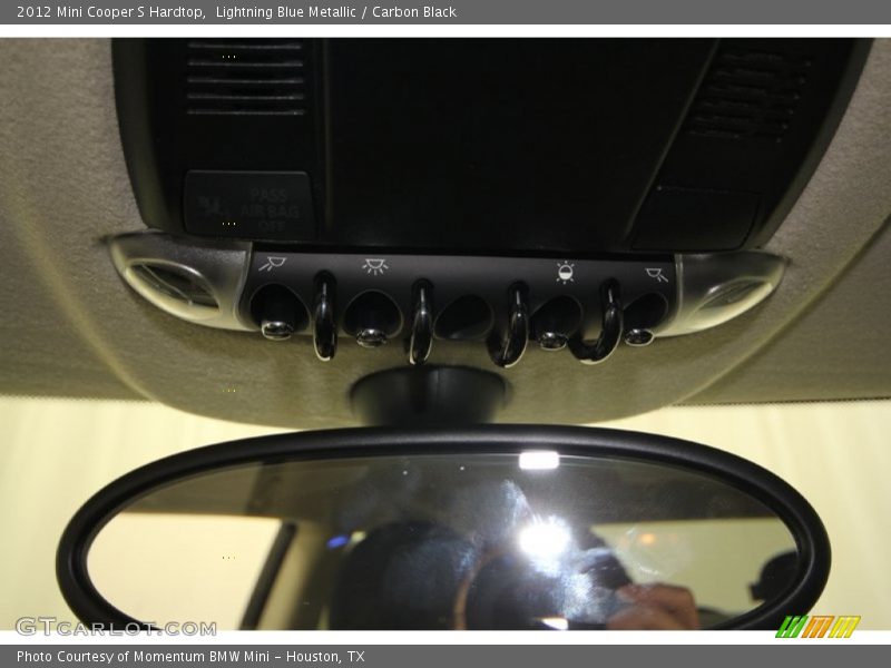 Lightning Blue Metallic / Carbon Black 2012 Mini Cooper S Hardtop