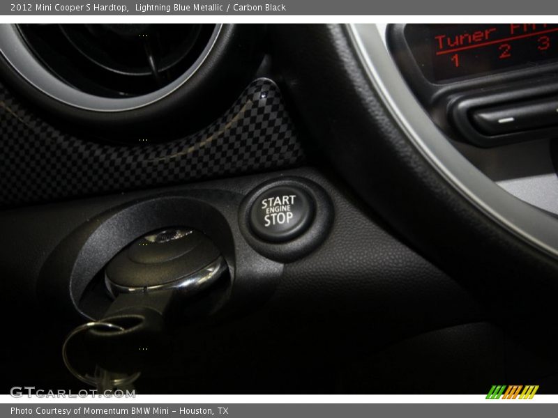 Lightning Blue Metallic / Carbon Black 2012 Mini Cooper S Hardtop