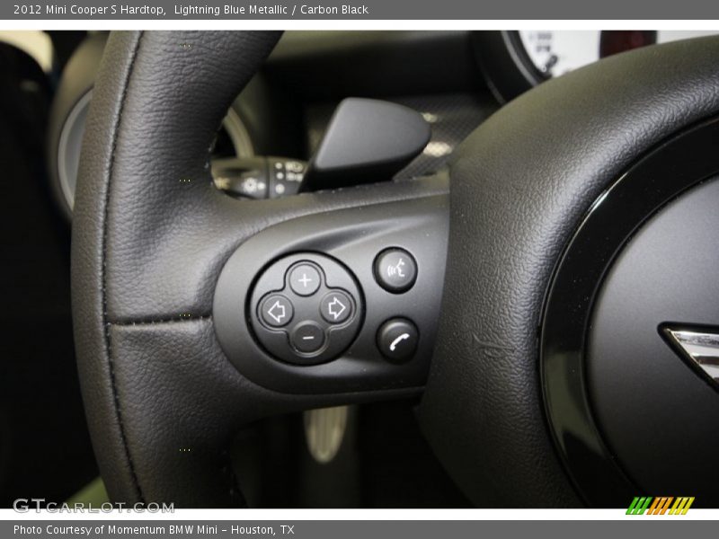 Lightning Blue Metallic / Carbon Black 2012 Mini Cooper S Hardtop