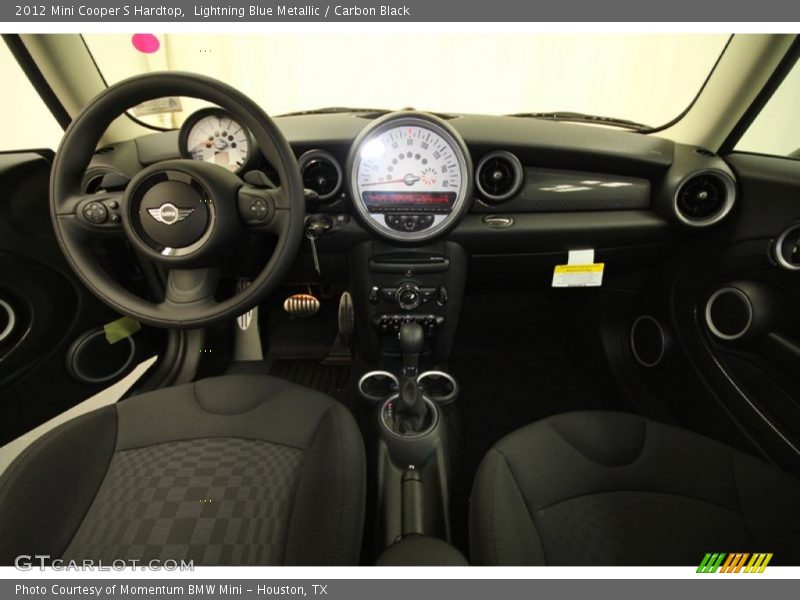 Lightning Blue Metallic / Carbon Black 2012 Mini Cooper S Hardtop
