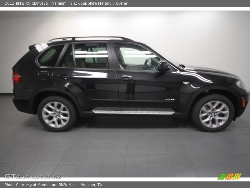 Black Sapphire Metallic / Oyster 2012 BMW X5 xDrive35i Premium