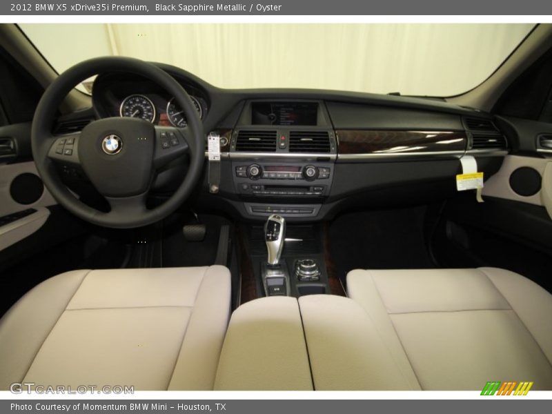 Black Sapphire Metallic / Oyster 2012 BMW X5 xDrive35i Premium