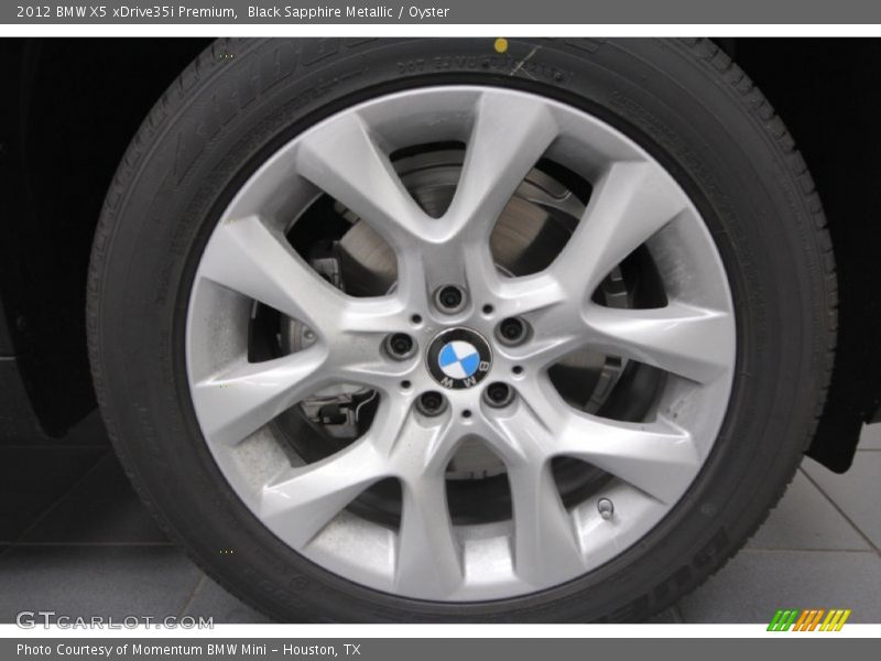 Black Sapphire Metallic / Oyster 2012 BMW X5 xDrive35i Premium