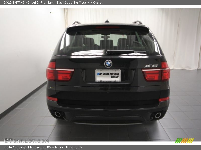Black Sapphire Metallic / Oyster 2012 BMW X5 xDrive35i Premium