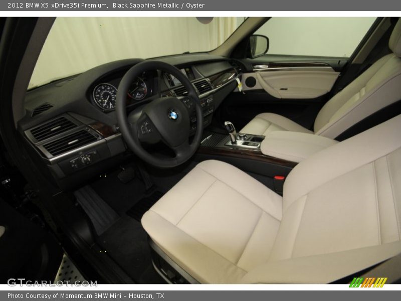 Black Sapphire Metallic / Oyster 2012 BMW X5 xDrive35i Premium