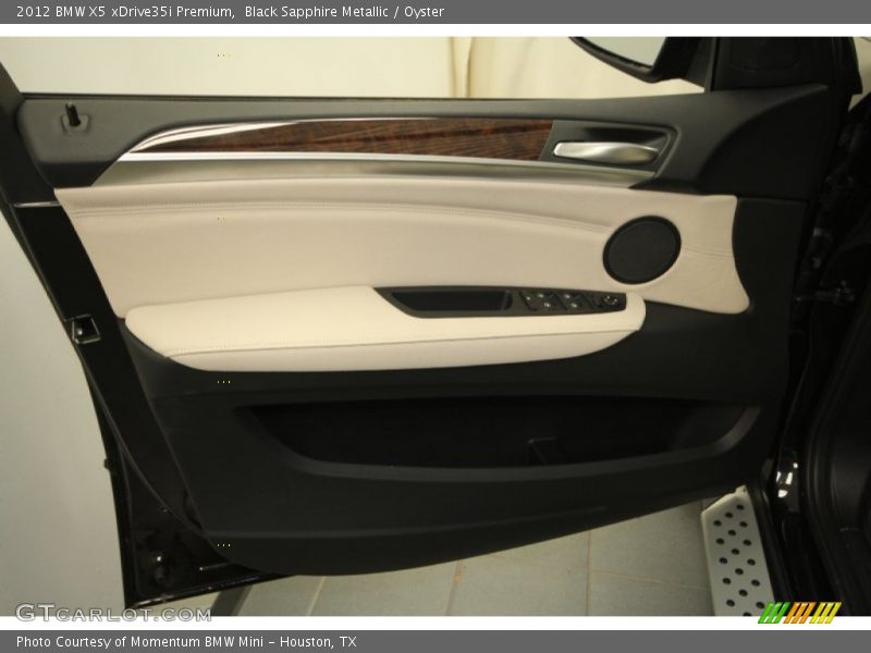 Black Sapphire Metallic / Oyster 2012 BMW X5 xDrive35i Premium