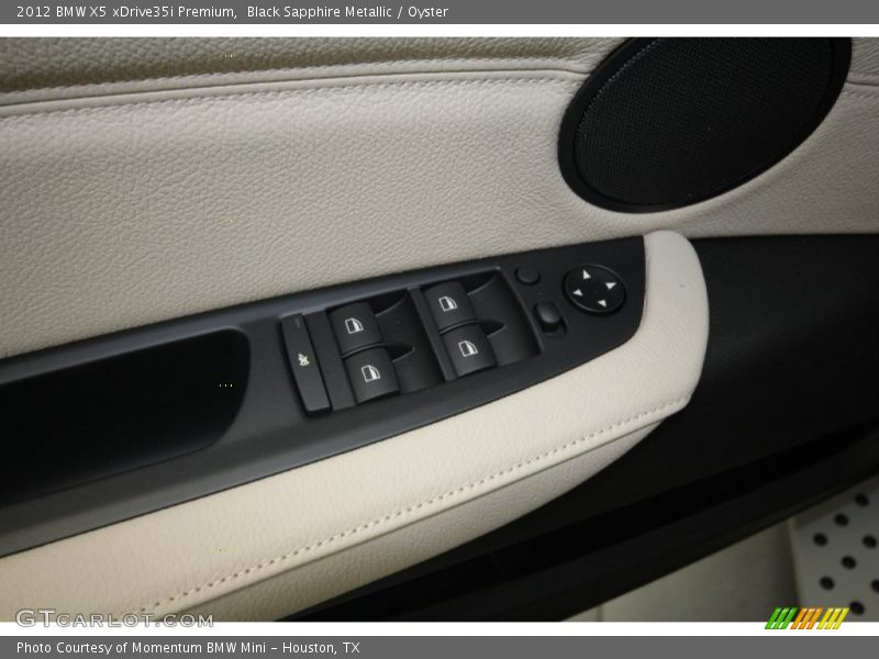 Black Sapphire Metallic / Oyster 2012 BMW X5 xDrive35i Premium