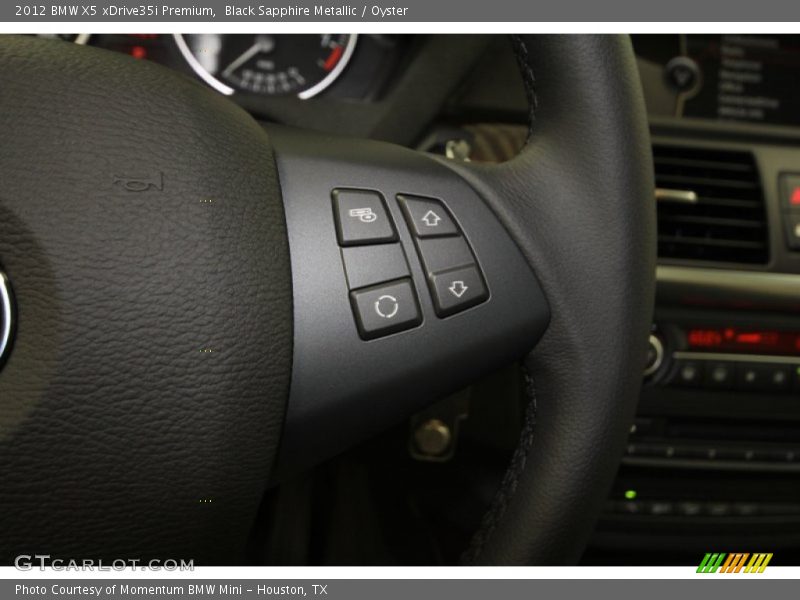 Black Sapphire Metallic / Oyster 2012 BMW X5 xDrive35i Premium