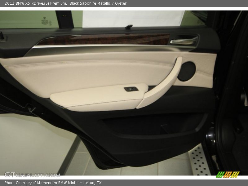 Black Sapphire Metallic / Oyster 2012 BMW X5 xDrive35i Premium