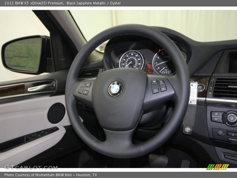 Black Sapphire Metallic / Oyster 2012 BMW X5 xDrive35i Premium