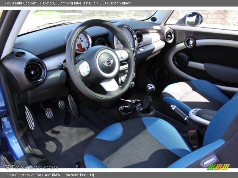 Lightning Blue Metallic / Blue/Carbon Black 2008 Mini Cooper S Hardtop