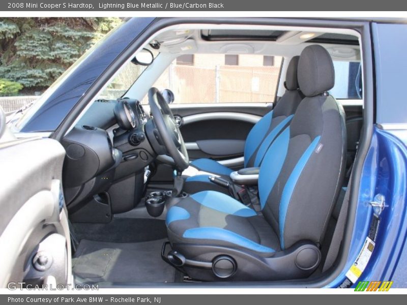 Lightning Blue Metallic / Blue/Carbon Black 2008 Mini Cooper S Hardtop