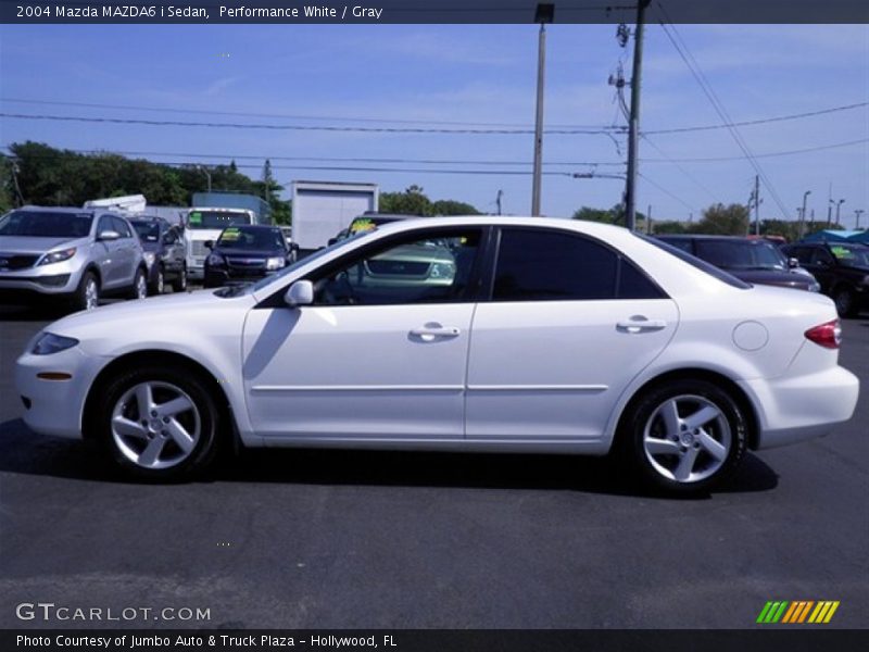 Performance White / Gray 2004 Mazda MAZDA6 i Sedan