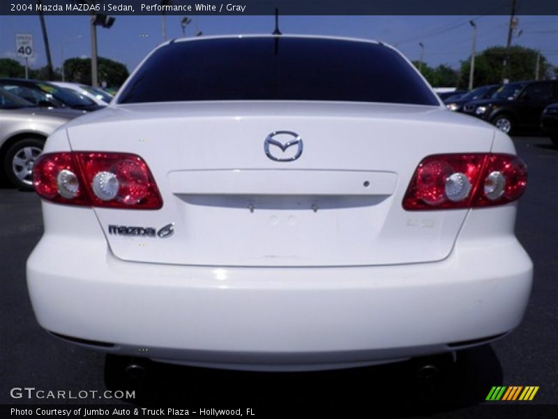 Performance White / Gray 2004 Mazda MAZDA6 i Sedan
