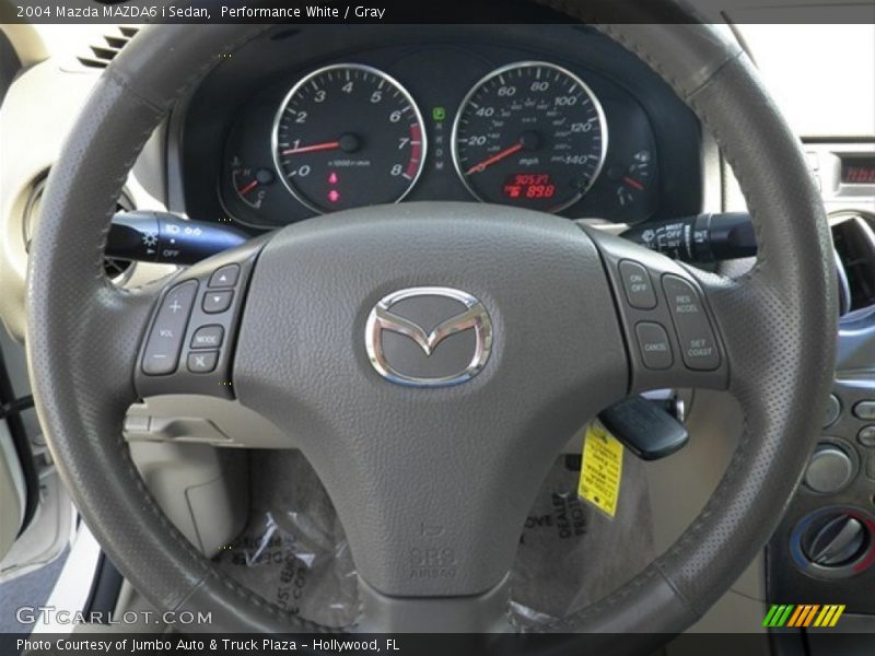 Performance White / Gray 2004 Mazda MAZDA6 i Sedan
