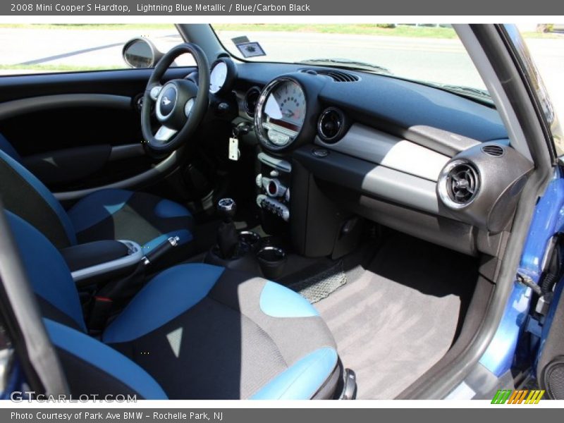 Lightning Blue Metallic / Blue/Carbon Black 2008 Mini Cooper S Hardtop