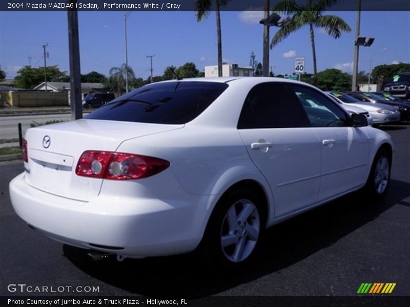 Performance White / Gray 2004 Mazda MAZDA6 i Sedan